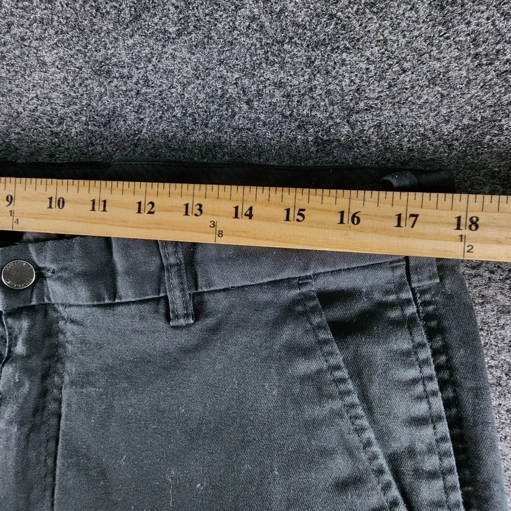 SCOTTeVEST Hidden Cargo Pants Mens 38x32 Black Travel Chino Cotton Blend Stretch